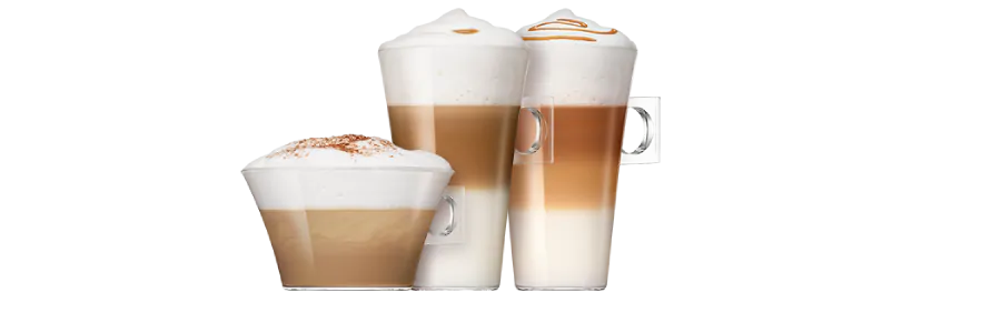 Latte un kapučīno kafijas kapsulas | NESCAFÉ® Dolce Gusto® header image