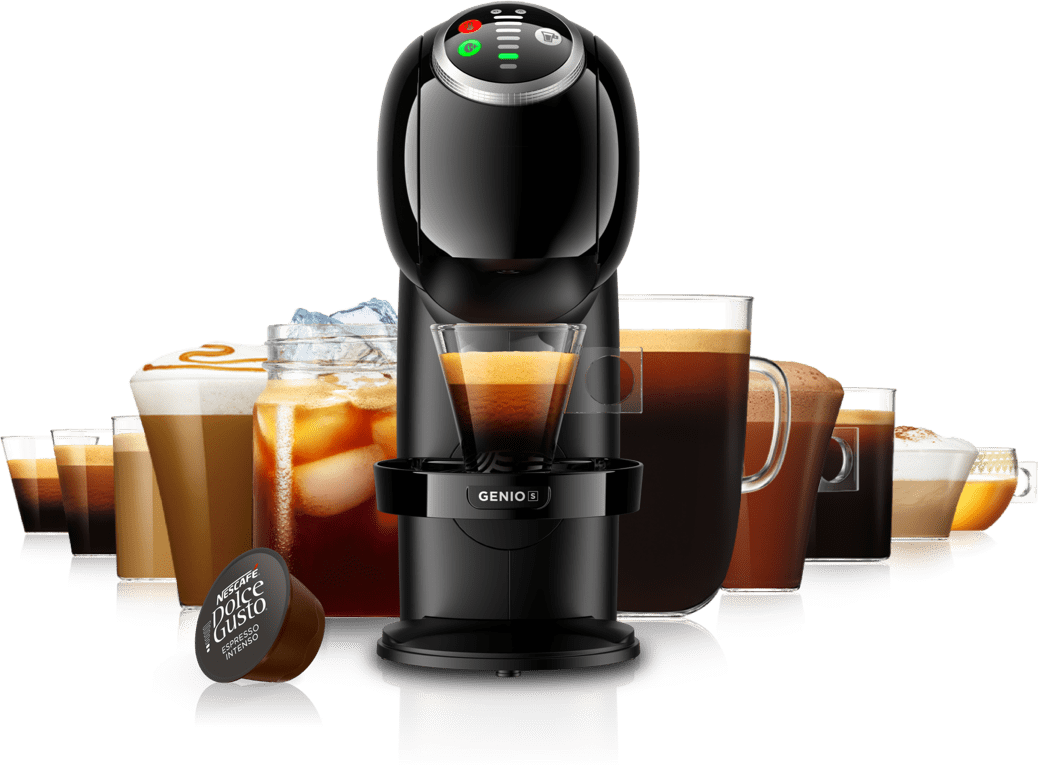 Nescafé Dolce Gusto kafijas automāts Genio S un dzērienu katalogs